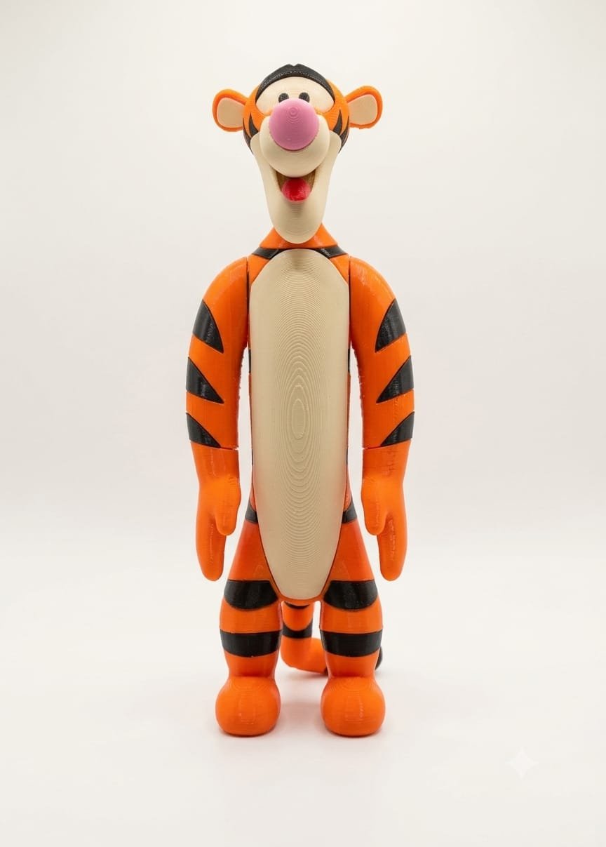 Winnie the Pooh 3D Print Biblo Tiger 20cm