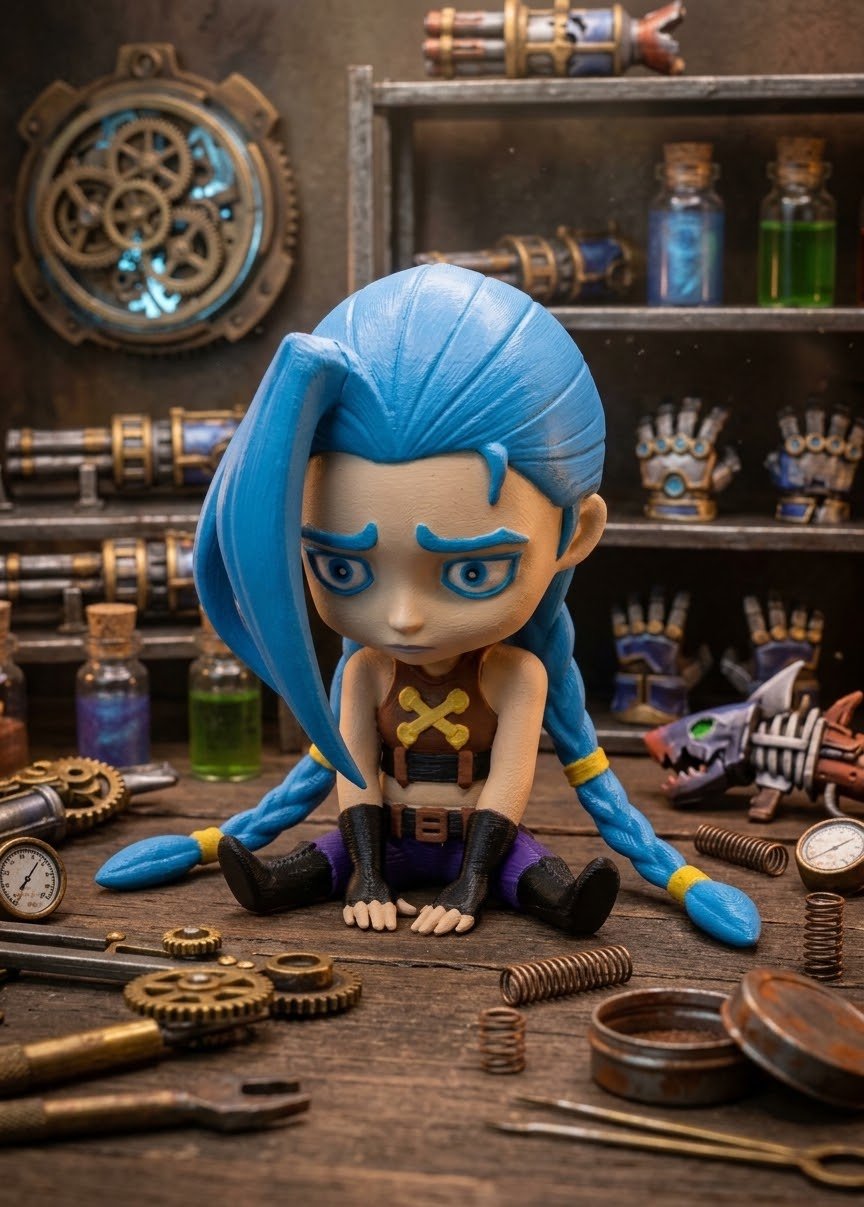 Arcane 3D Print 8cm Chibi Jinx