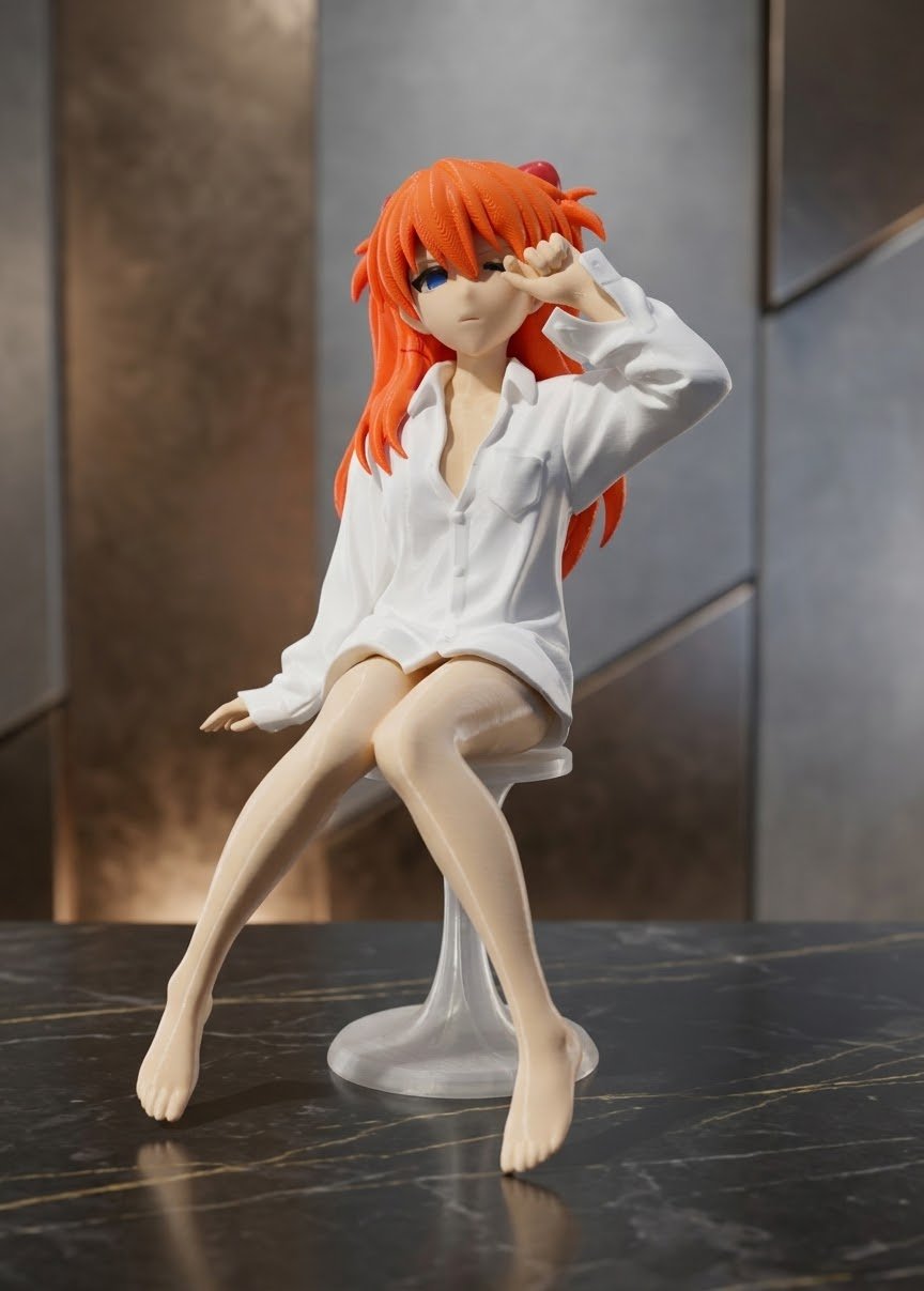 Evangelion 3D Print Asuka Langley Soryu 24cm