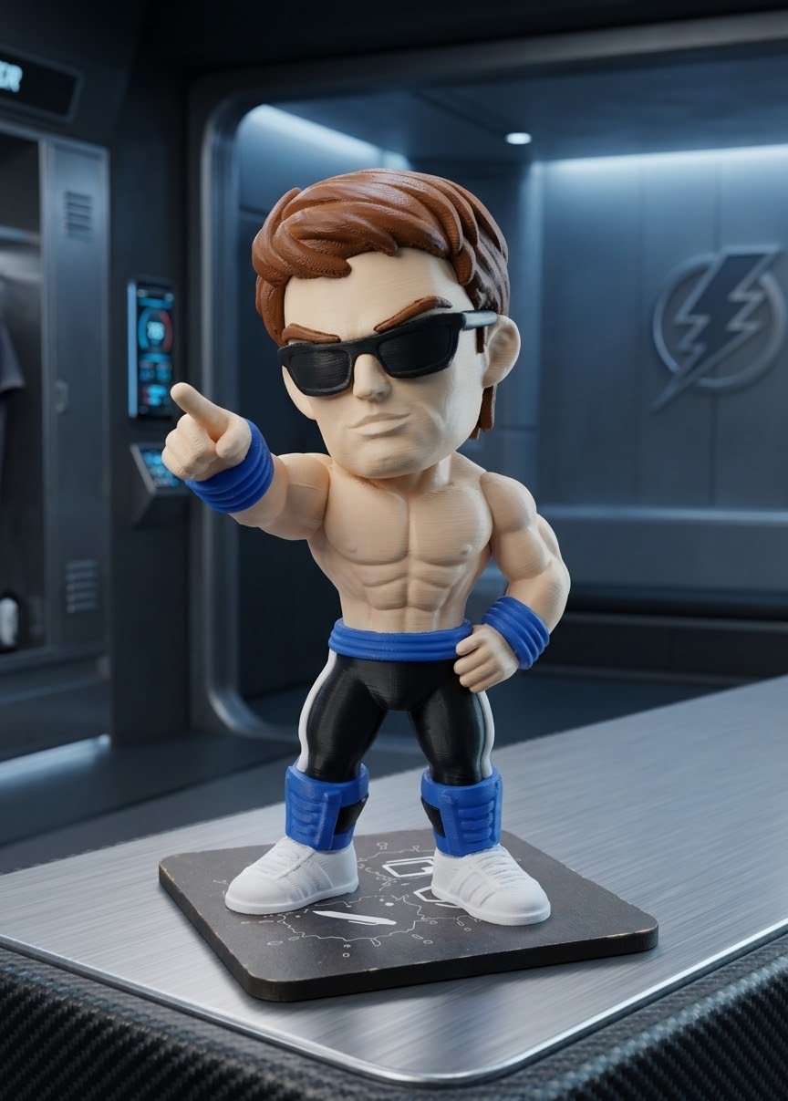 Mortal Kombat 3D Print Biblo Johnny Cage 16cm